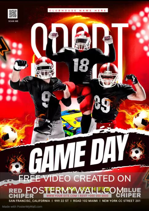 GAME DAY Template PosterMyWall
