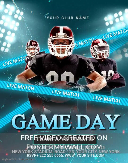 GAME DAY Template PosterMyWall GAME DAY Template PosterMyWall