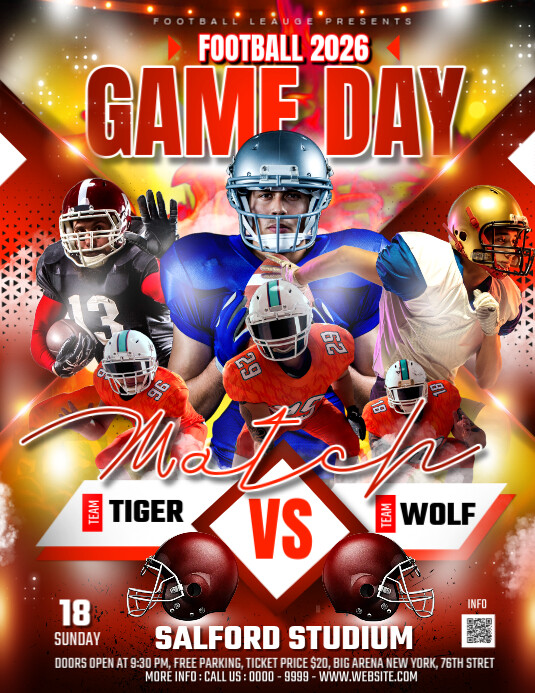 GAME DAY Flyer (US Letter) template