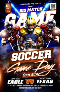 GAME DAY Half Page Wide template