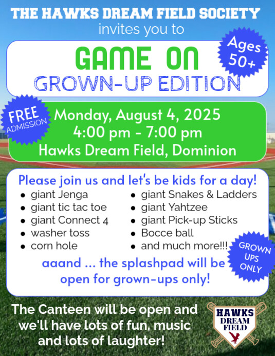 Game Day Flyer US Letter Pamflet (VSA Brief) template
