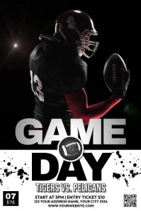 Game Day Homecoming Affiche template