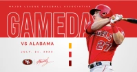 Game day sports poster Facebook Shared Image template