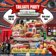 Game Day Tailgate Feast Instagram Post template