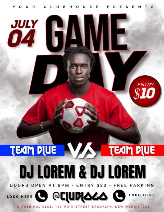 GAME DAY TEMPLATE PosterMyWall