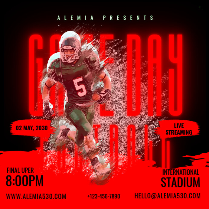 Game Day Template PosterMyWall