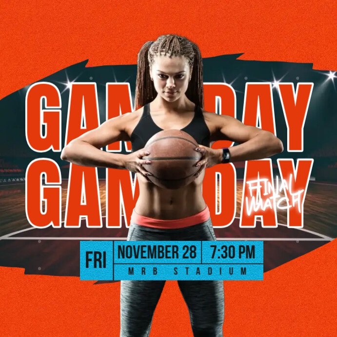Game Day Template Instagram Post