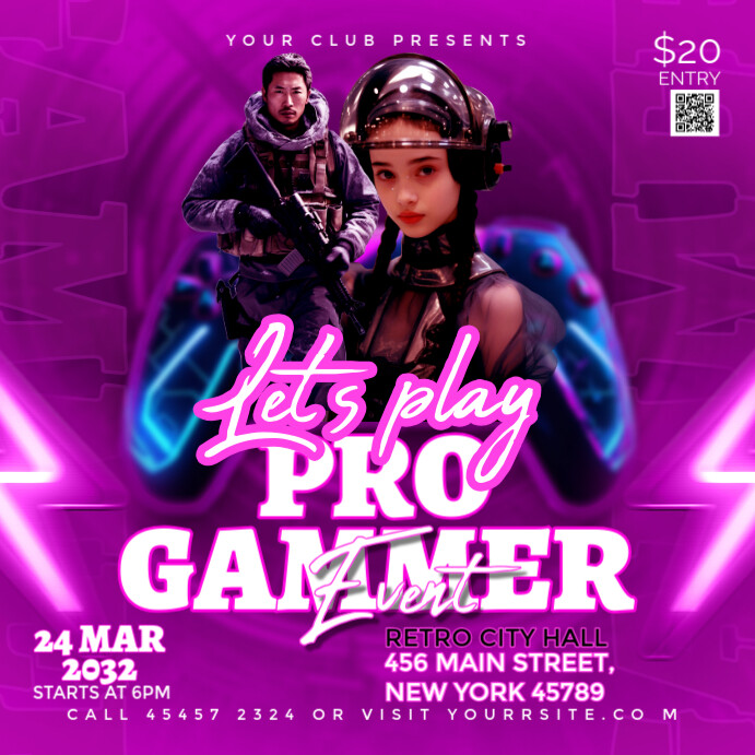 Plantilla de game event ad template | PosterMyWall