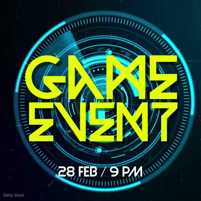 Game Event Template PosterMyWall