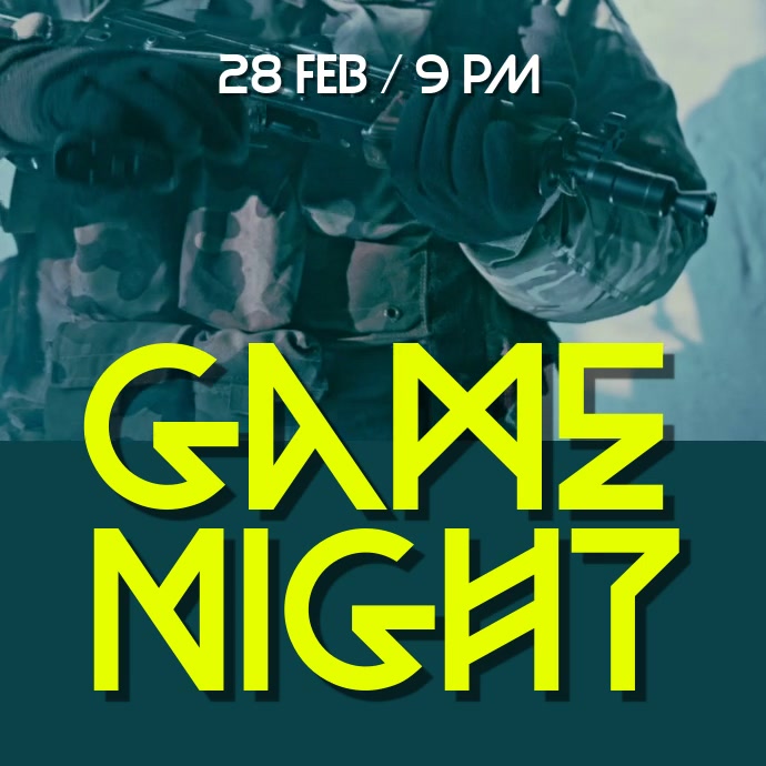 Game Event Template | PosterMyWall
