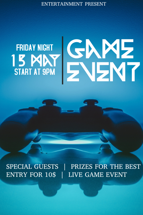 Game event flyer template | PosterMyWall