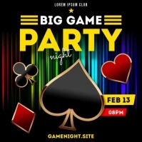 GAME NIGHT BANNER Instagram Post template
