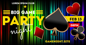 GAME NIGHT BANNER Imagem partilhada do Facebook template
