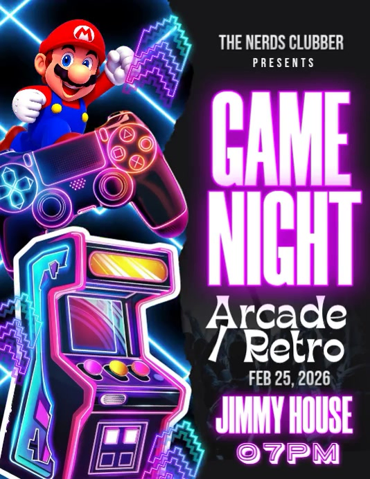 Game Night Template | PosterMyWall