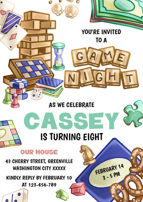 Game Night Template PosterMyWall