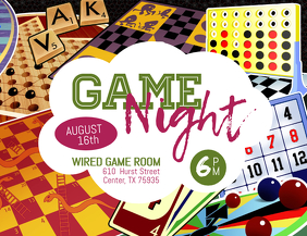 Game Night Flyer (US Letter) template