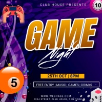 Game night Instagram-bericht template