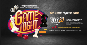 Game Night Facebook Shared Image template