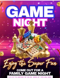 Game Night Flyer (us Letter) template
