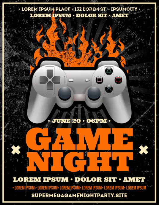 GAME NIGHT FLYER Template | PosterMyWall