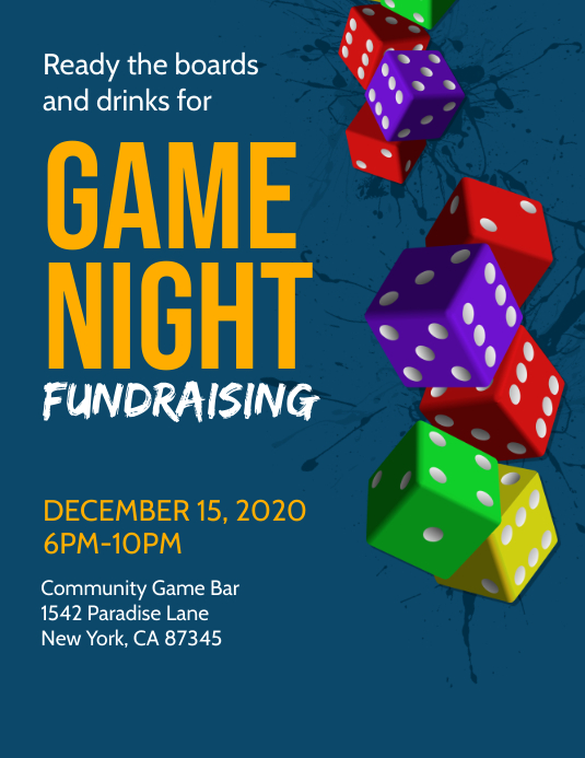 Game Night Flyer Template PosterMyWall