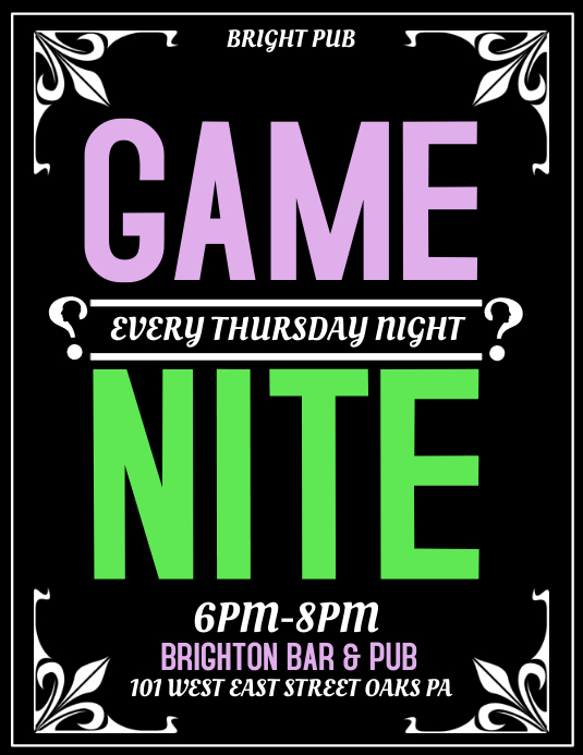 game-night-template-postermywall