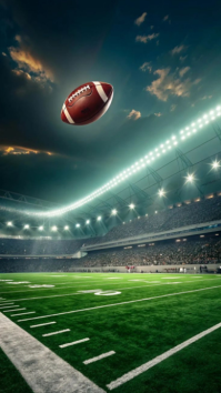 Game Night Football Stadium Background Instagram Story template