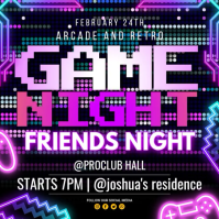 Game Night Party Instagram 帖子 template