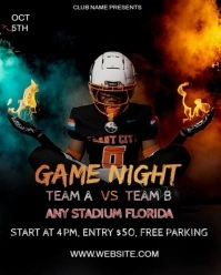 Game Night Party Flyer  Instagram Portrait template