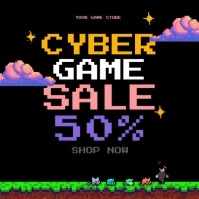Game Sale template Instagram na Post
