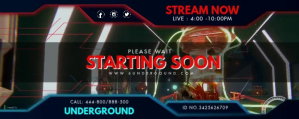 Game Stream Starting Soon Twitch Profile Bann template