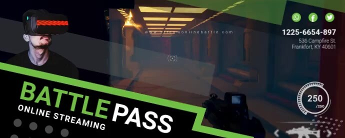 Game Streamer Display Twitch Profile Cover Template | PosterMyWall