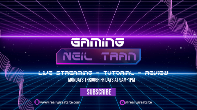 Gaming Channel Template | PosterMyWall