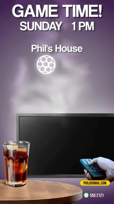 GAME TIME VIDEO Template PosterMyWall