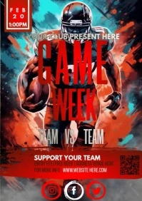 game week A4 template