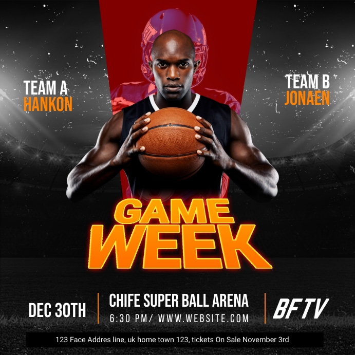 Game Week Iphosti le-Instagram template