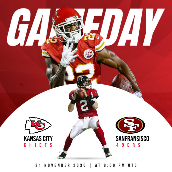 gameday football poster Template PosterMyWall