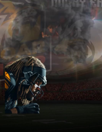 Gameday Match American Football Løbeseddel (US Letter) template