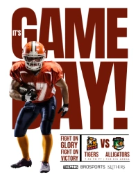 GameDay Match Pamflet (Letter AS) template