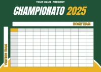 Gameday Sunday Football Squares Pool Template – Printable Game Board Postcard 明信片