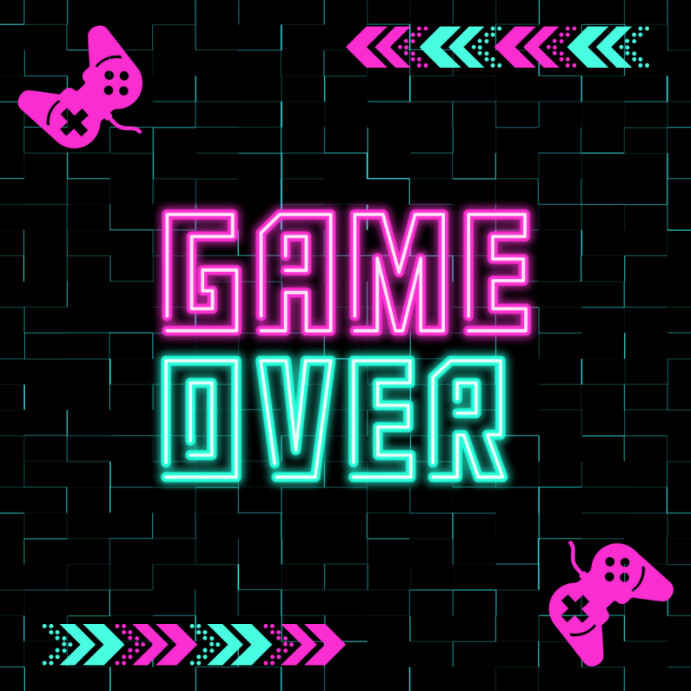 GameOver GameOverPoster Template | PosterMyWall