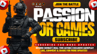 Gamer Enthusiasts, passion for games YouTube Thumbnail template