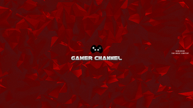 Free Creative Modern Gaming  Channel Art template