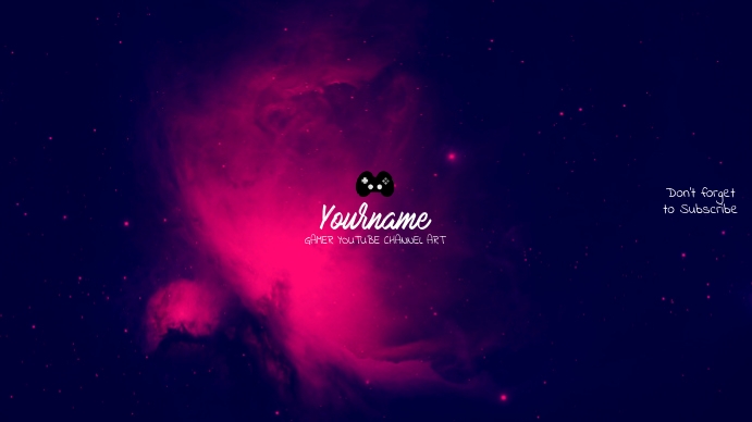 Gamer Youtube Channel Art Banner Template Postermywall