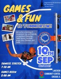 Games And Fun Flyer (US Letter) template
