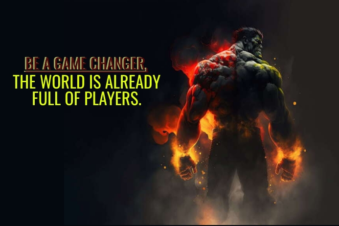 Plantilla de GAMES AND PLAYERS QUOTE TEMPLATE | PosterMyWall
