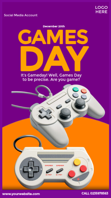 Games Day Design Template | PosterMyWall