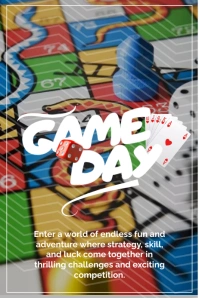 Games Day Poster template