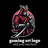 gaming art logo template
