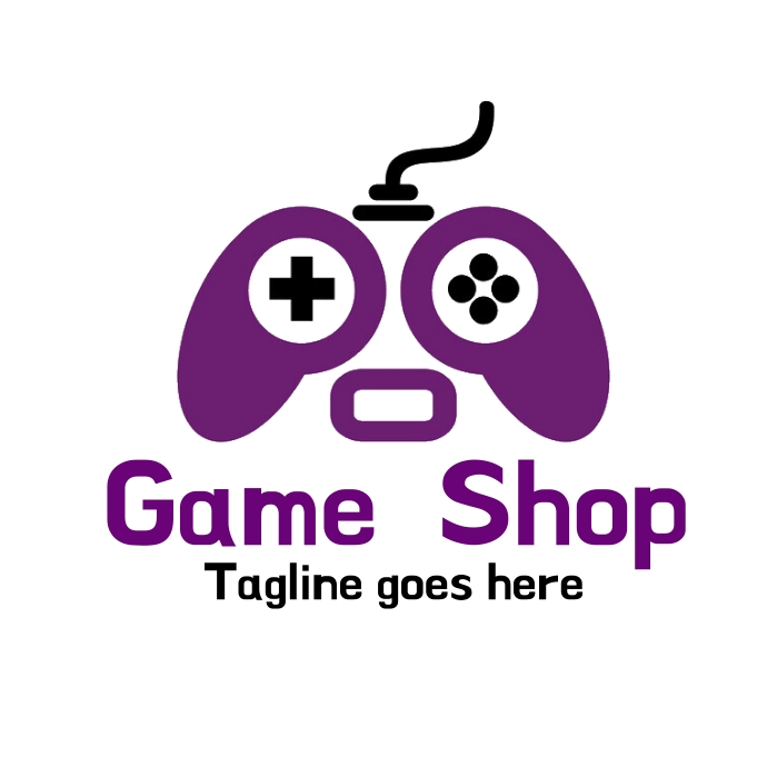 Gaming center logo, game app icon logo (1) Logotyp template